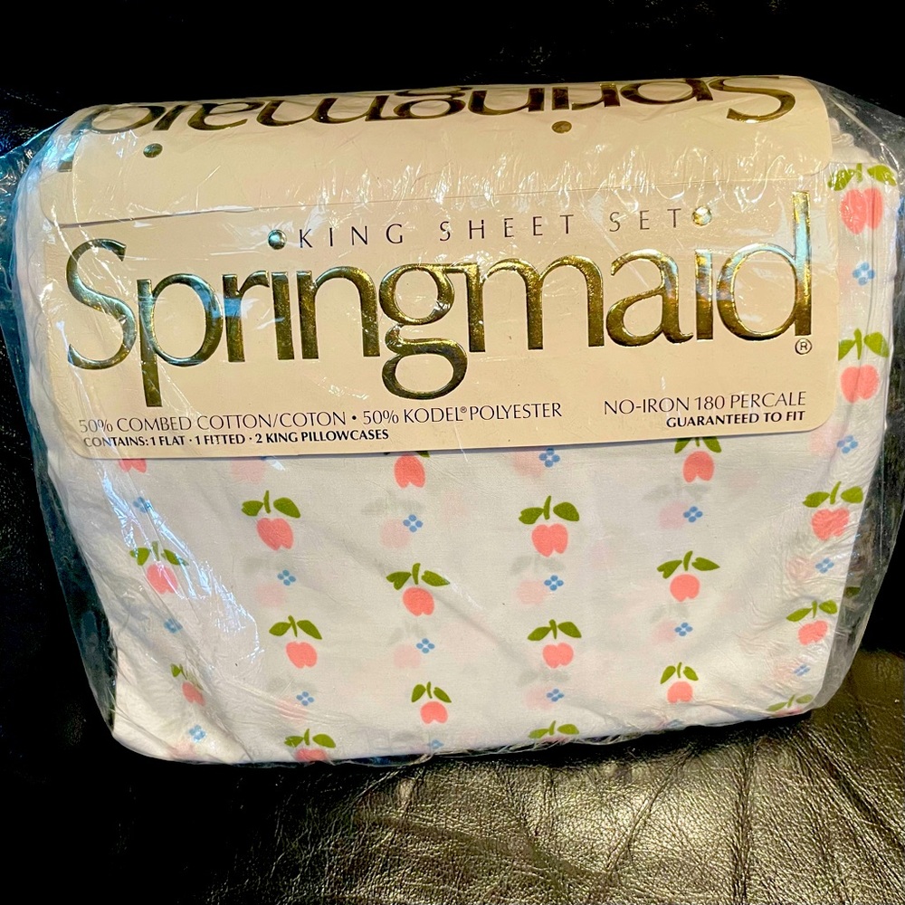 SpringMqid King Size Sheet Set Floral Print